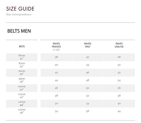 louis vuitton belt sizing chart|louis vuitton belt size guide.